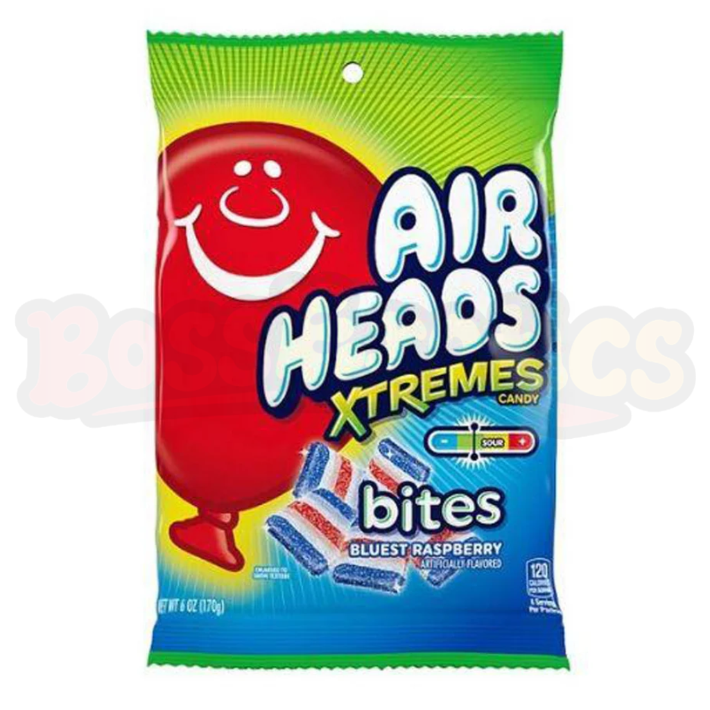 Airheads Xtremes Bites Bluest Raspberry "Vegan" (170g): American