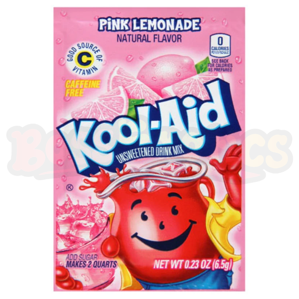 Kool-Aid Pink Lemonade Unsweetened Drink Mix (6.5g): American