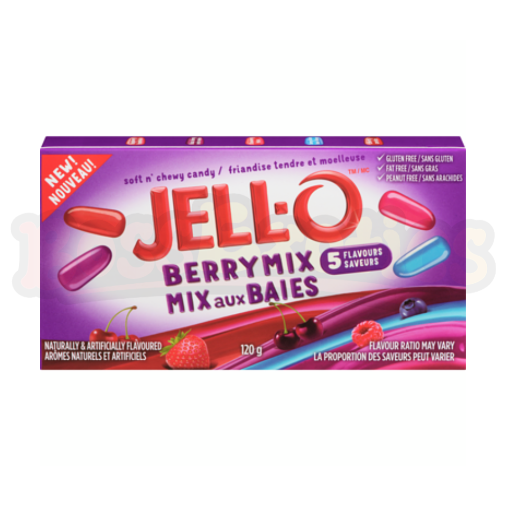 Jell-O Soft n' Chewy Candy Berry Mix Theatre Box (120g): Canadian