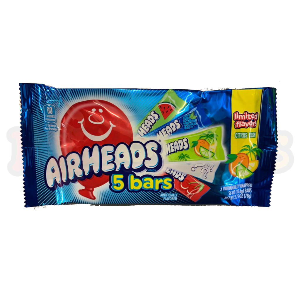 Airheads Assorted 5 Bars Pouch (78g) : American