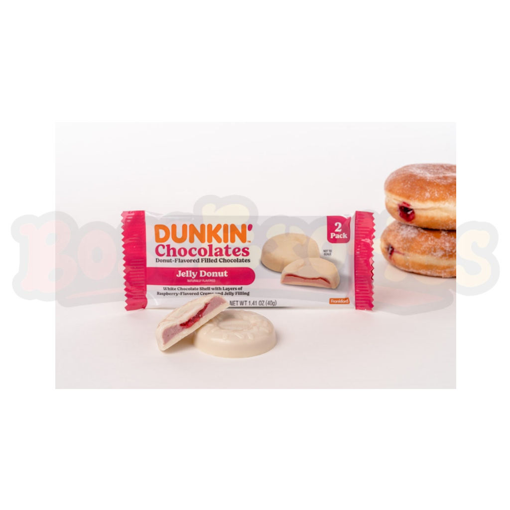 Dunkin Flavored Filled Chocolates Jelly Donut (40g) : American
