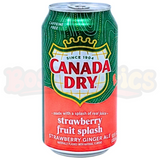Canada Dry Strawberry Fruit Splash Gingerale Zero Sugar (355ml) American