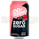 Dr Pepper Strawberries & Cream Soda Zero Sugar (355ml): American