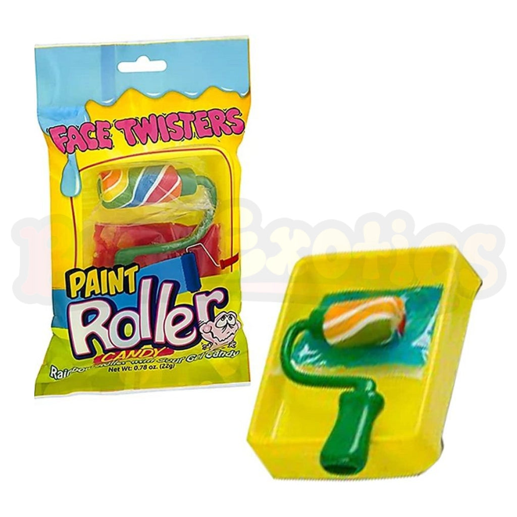 Sour Face Twisters Sour Paint Roller Candy (22g): Chinese