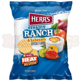 Creamy Ranch & Habanero Ripple Potato Chips (77g): American