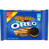 Oreo Toffee Cruch Sandwich Cookies Family Size (482g) : American
