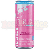 Red Bull Pink Edition Wild Red Berries Zero Sugar Energy Drink (250ml) : American
