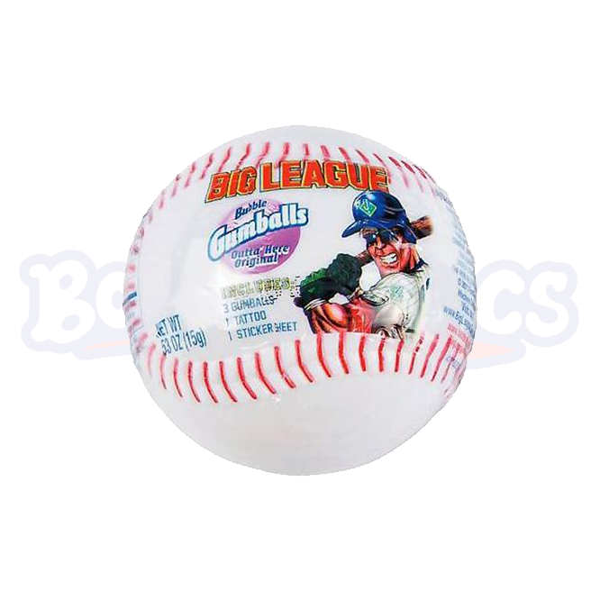 Big League Chew Bubble Gumballs With Sticker Sheet (18g): American
