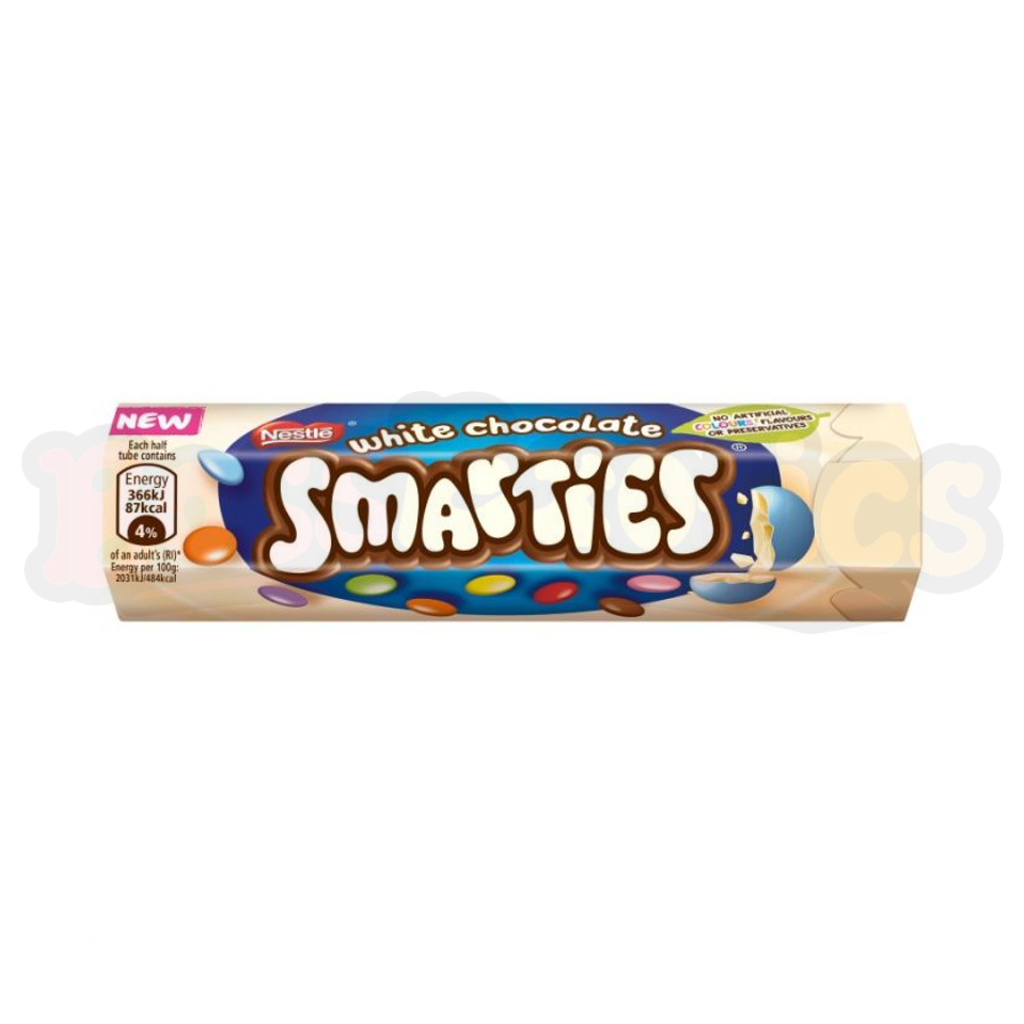 Nestle Smarties White Chocolate Candy Hexagon Tube (36g): UK
