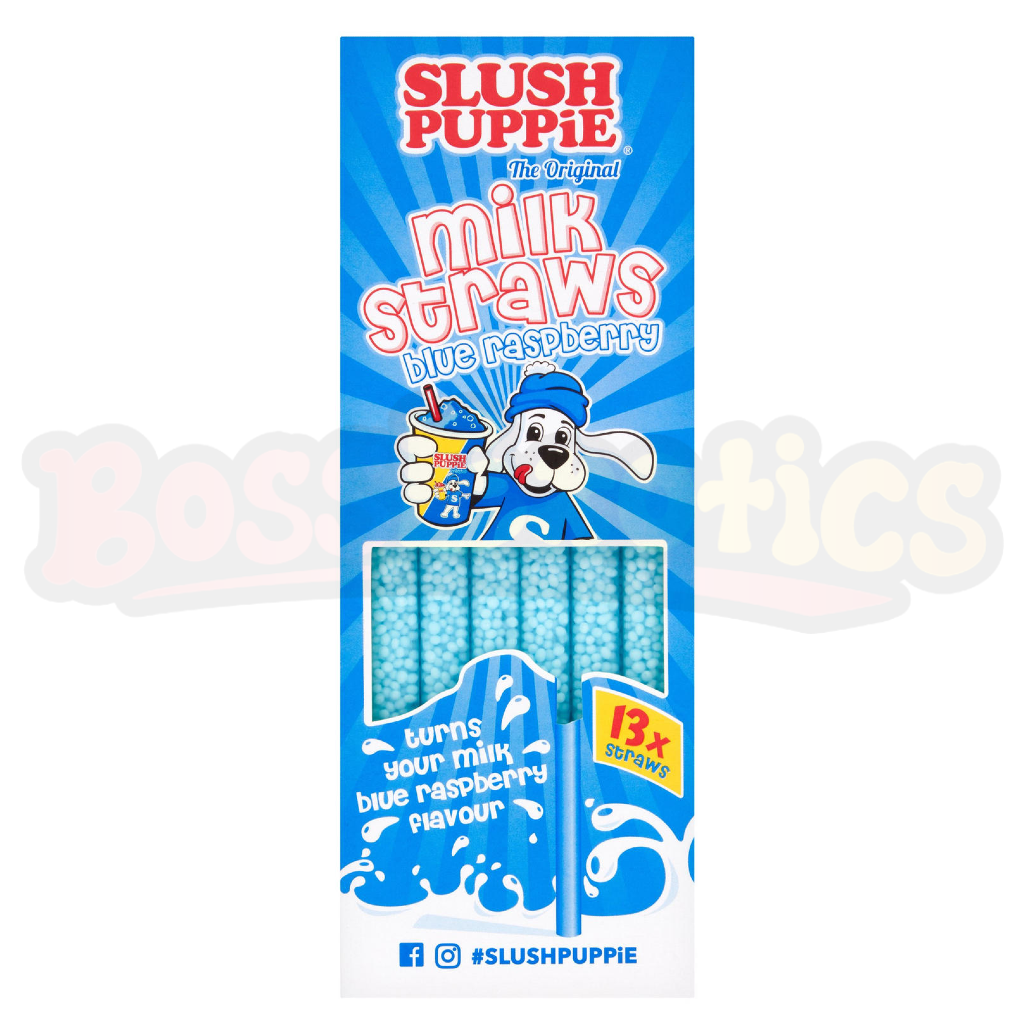 Slush Puppie Milk Straws Blue Raspberry Flavored (78g) : UK