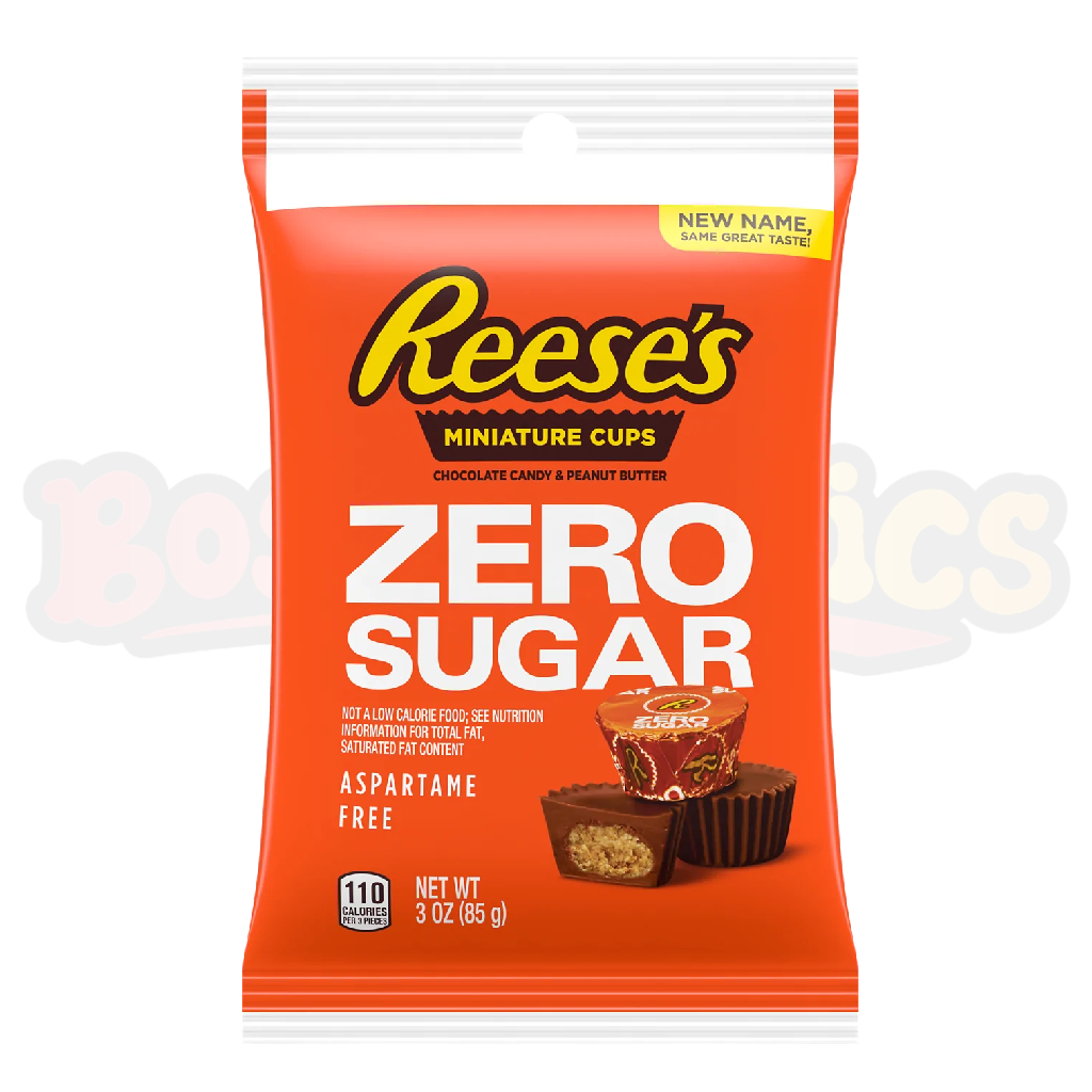Reese's Zero Sugar Miniatures Peanut Butter Cups (85g) : American