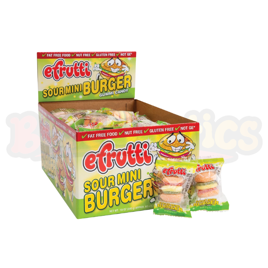 E-Frutti Sour Gummi Mini Burger (9g): Germany