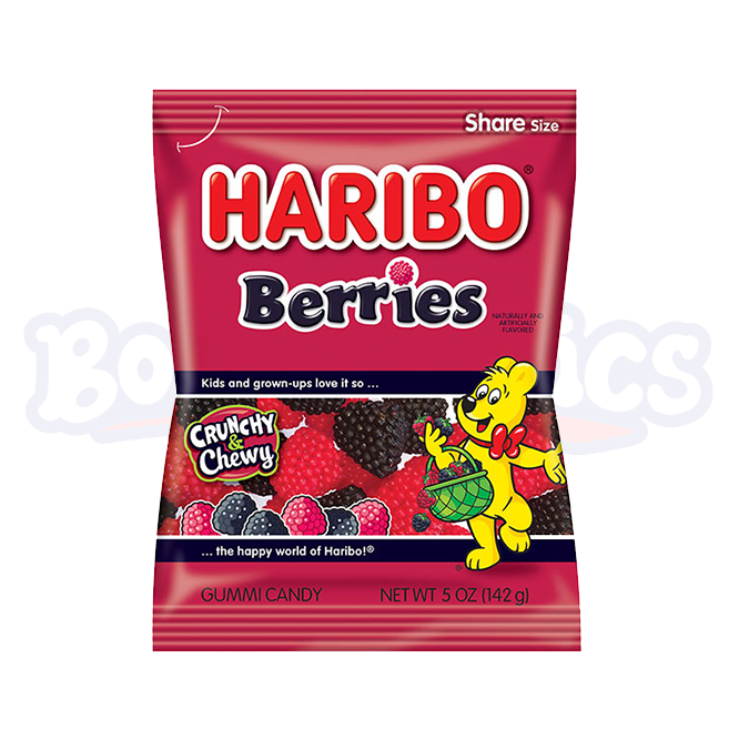 Haribo Berries Gummy Candy "Vegan" (142g): Turkish