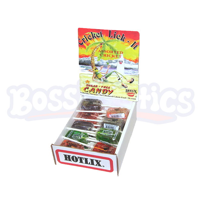 Hotlix Real Cricket Lickit Suckers - Grape (31g) : American