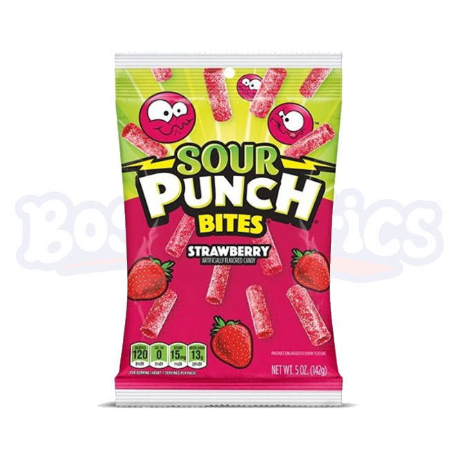 Sour Punch Bites Strawberry (142g): American