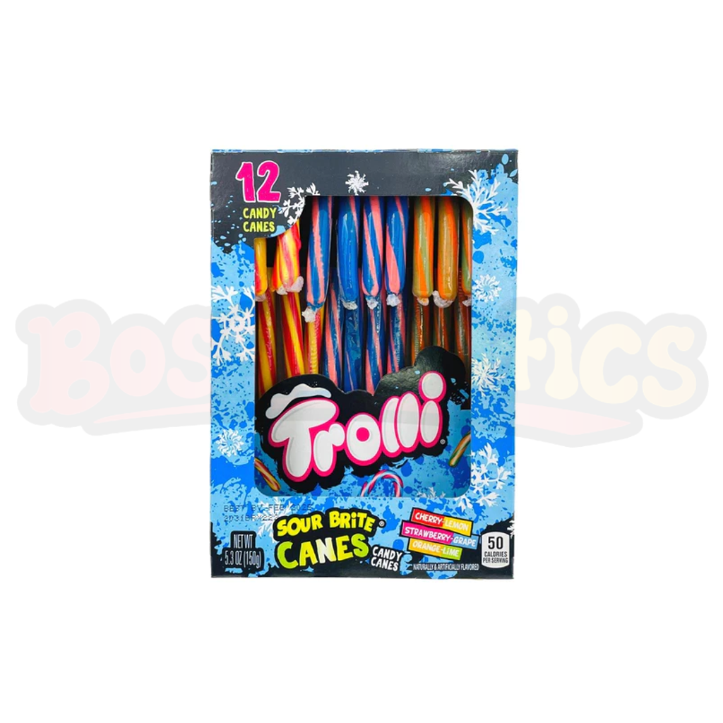 Trolli Christmas Sour Brite Candy Canes (150g): American
