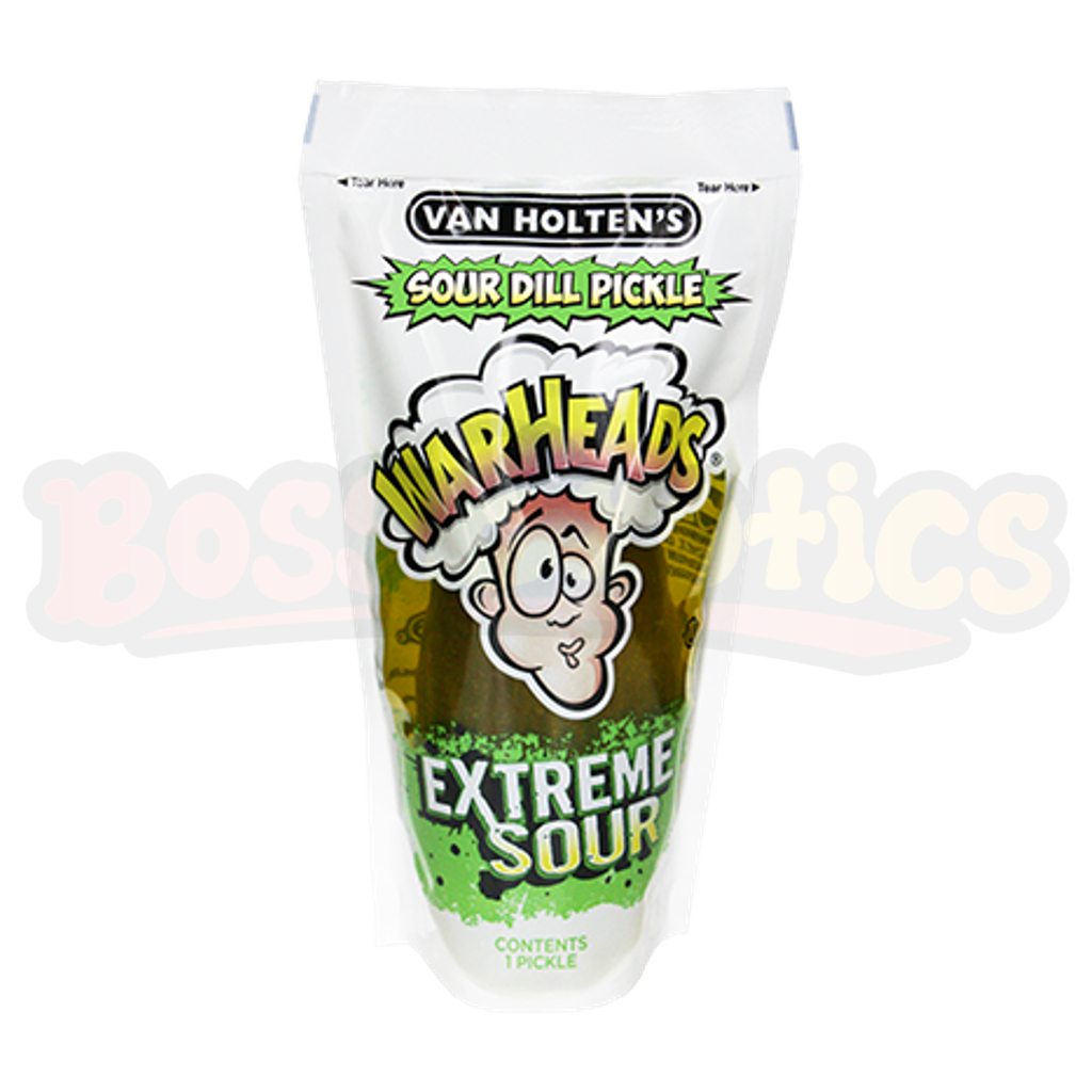 Van Holtens Warheads Sour Dill Pickle in a Pouch (140g):American