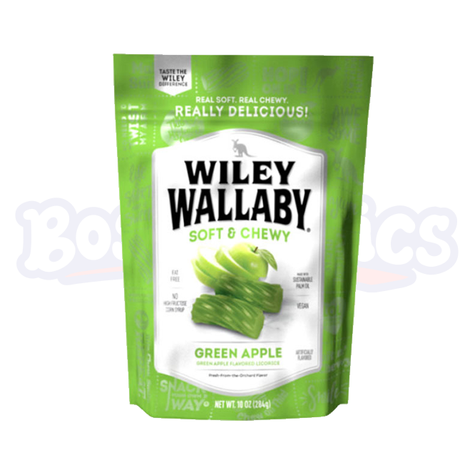 Wiley Wallaby Licorice Green Apple (200g): American