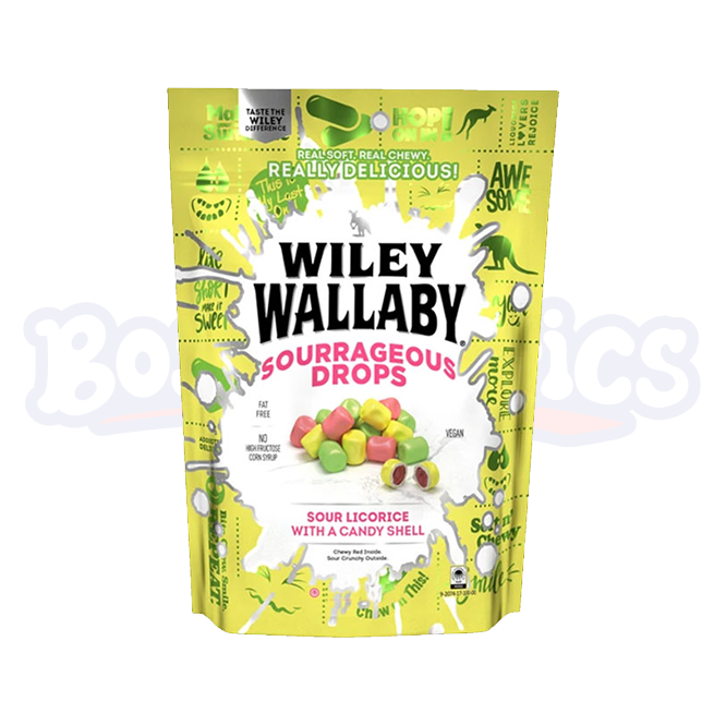 Wiley Wallaby Sourrageous Drops (200g): American