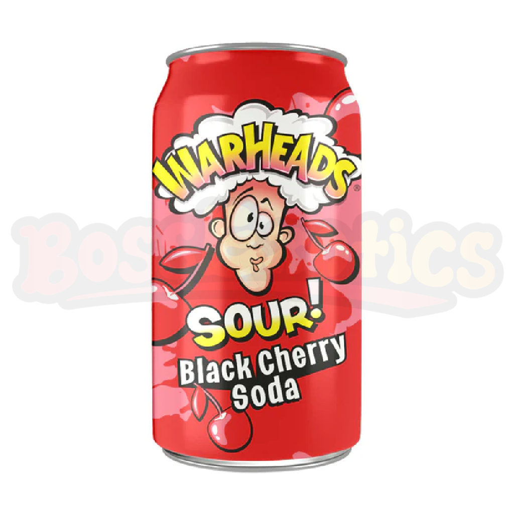 Warheads Sour! Black Cherry Soda (355 ml): American
