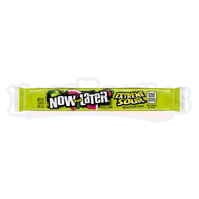 Now and Later Extreme Sour Bar (2.44 oz): American