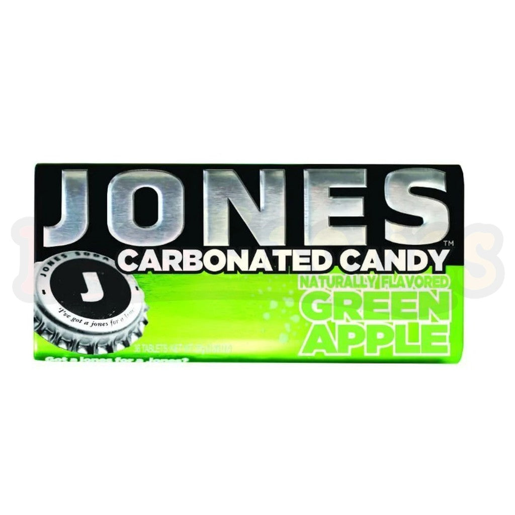 Jones Soda Carbonated Candy - Green Apple (25g): Canadian