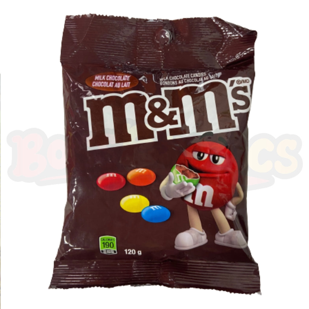 M&M's Milk Chocolate Candies Peg Bag (120g): Canadian