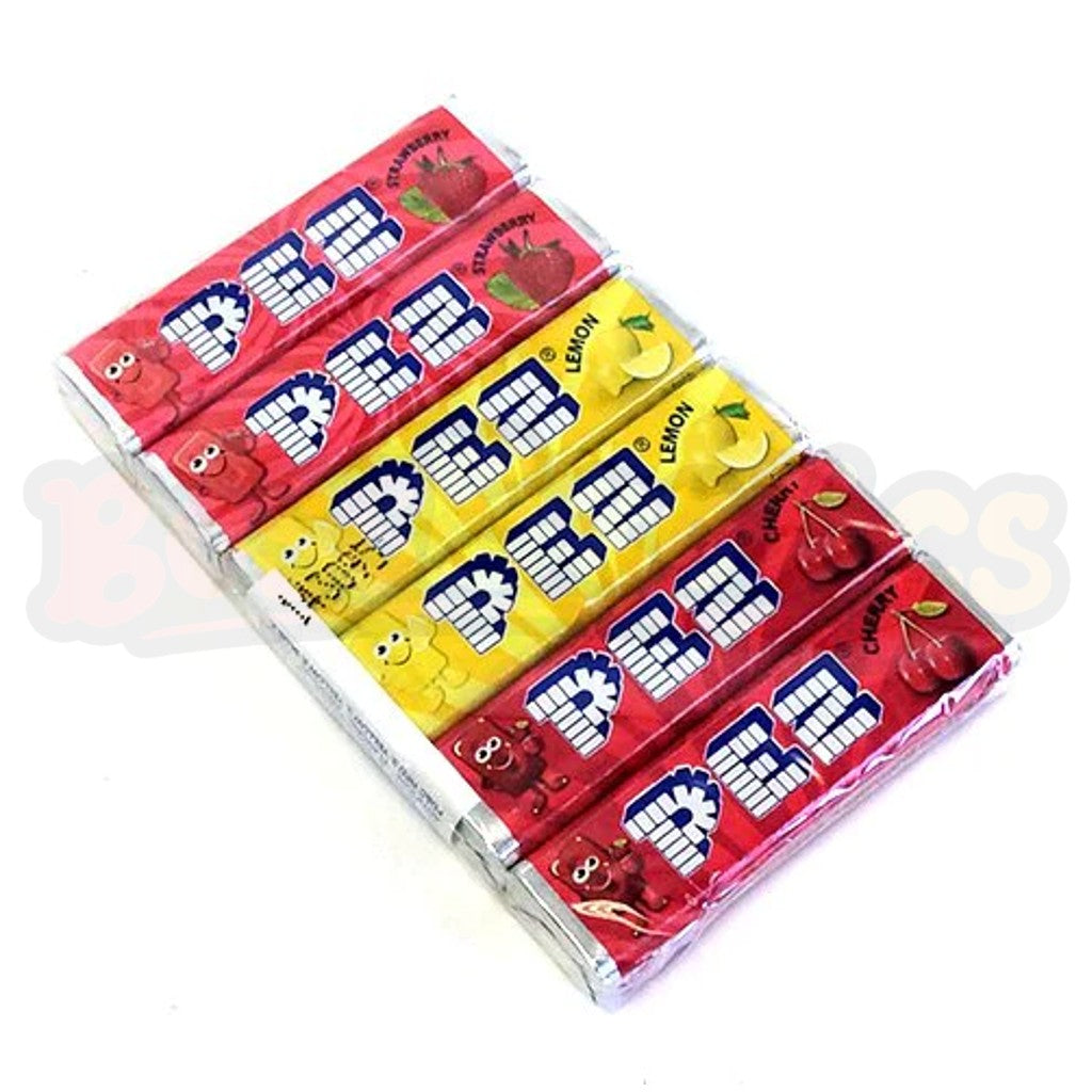 PEZ Assorted Fruit Refill 6pc (49.3g): American