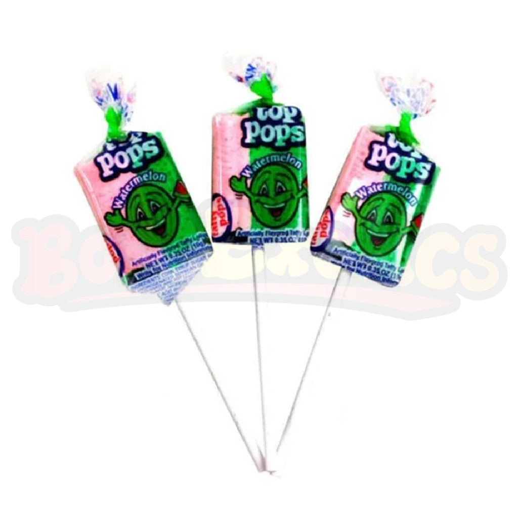 Dorval Top Pops Watermelon Taffy Pop (7g): Mexican